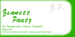 zsanett pautz business card